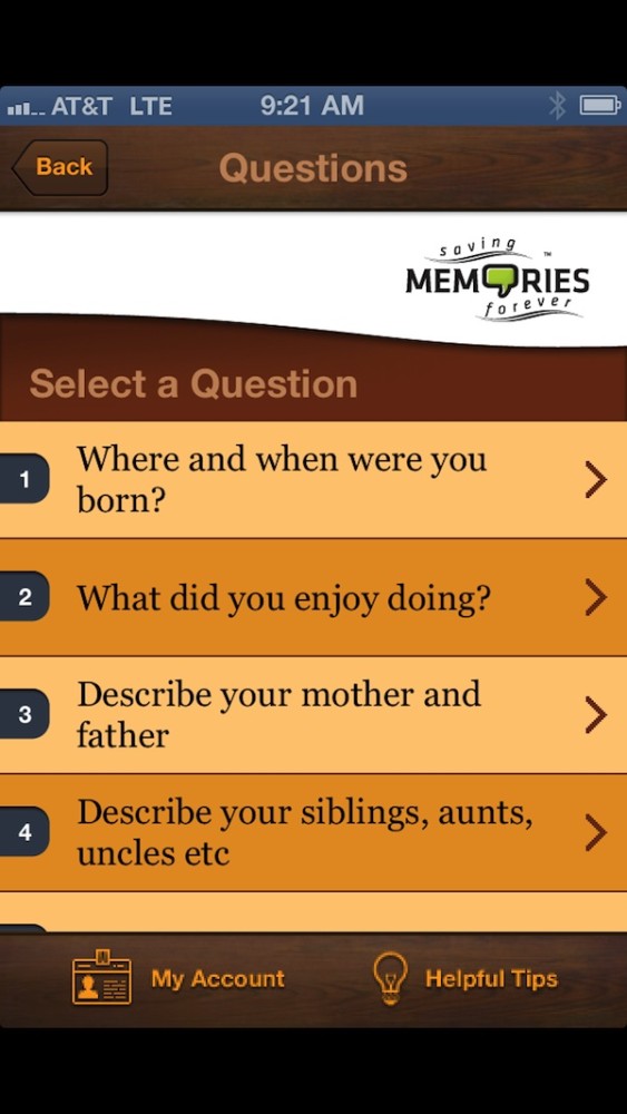 saving memories app