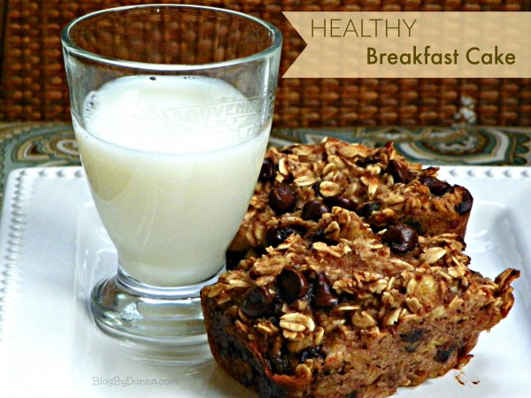 healthy chocolate chip breakfast cake