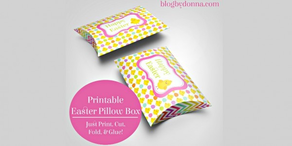 Free Easter Pillow Box Printable