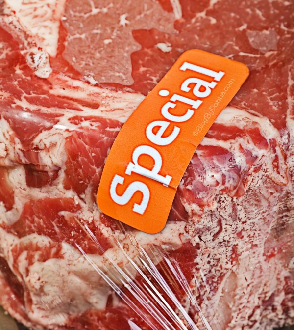 Save money on beef by buying beef on special or sale...