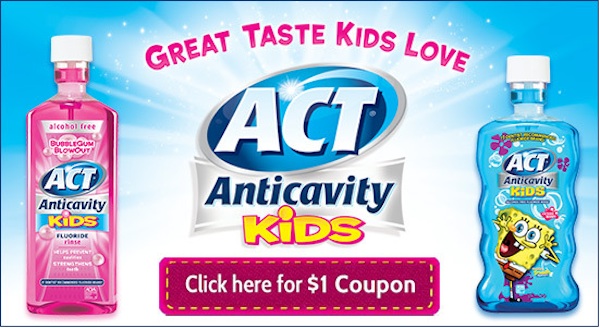 $1 Off Coupon on ACT Anticavity
