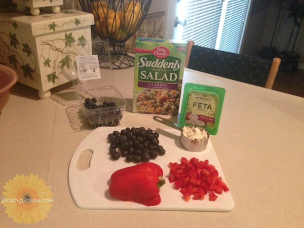 Red White Blueberry Pasta Salad