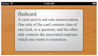 flashcards touch