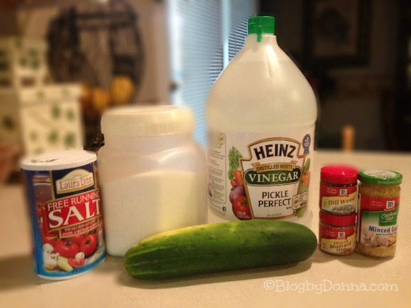 Quick Pickles Ingredients