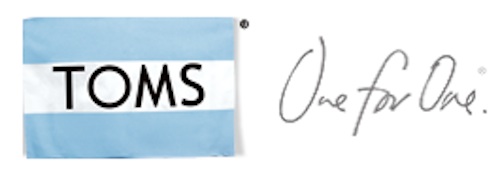 TOMS One for One Campaign Logo