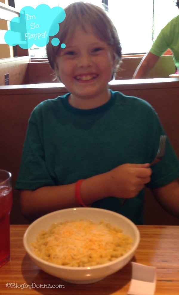 Eating your favorite meal (Mac 'n Cheese) at your favorite restaurant, Noodles and Company