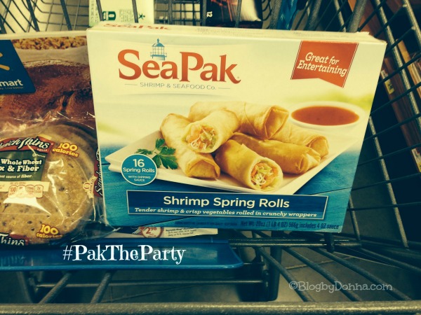 SeaPak Shrimp Spring Rolls holiday appetizers #PaktheParty #shop #cbias