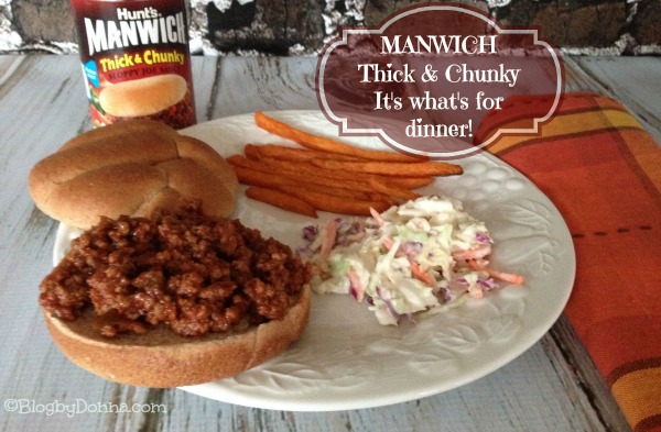 Manwich Thick & Chunky Sloppy Joe Sauce for an easy dinner #Manwich