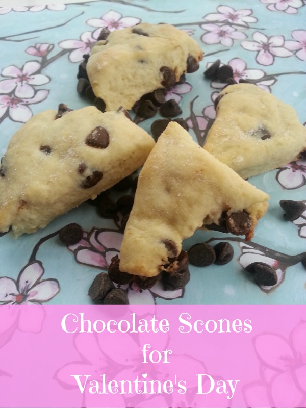 Chocolate Scones Recipe for Valentine's Day via Blog by Donna https://blogbydonna.com