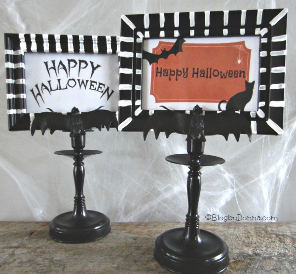 diy Halloween frames - easy Halloween craft ideas