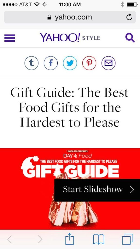 Yahoo Gift Guide for Foodies