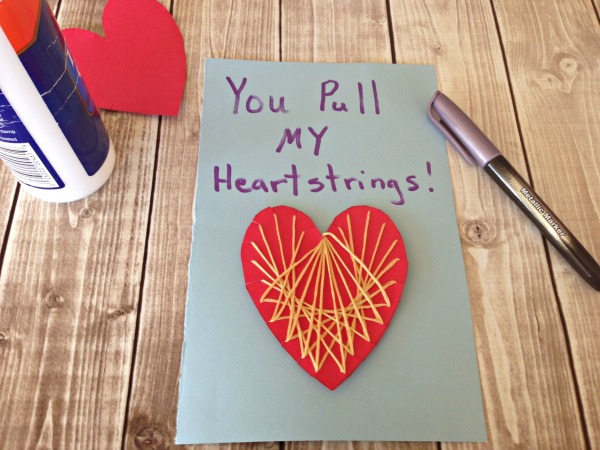 String HEART Craft Tutorial 8 Make Card