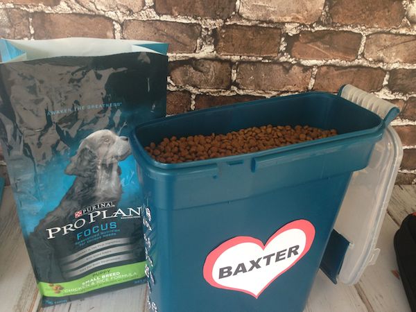 Baxter's Food Storage and Purina Pro Plan #ProPlanPet