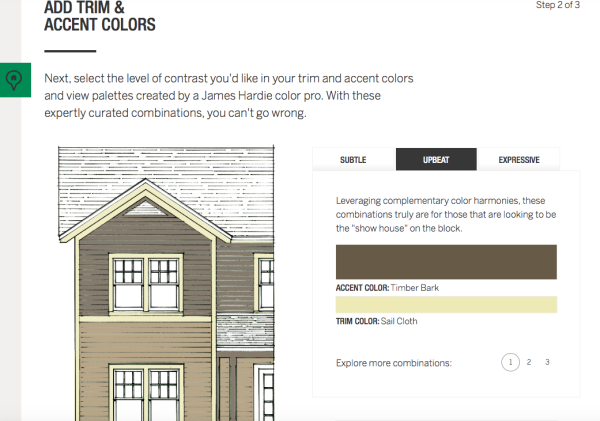 Jame Hardie color choices for exterior home siding