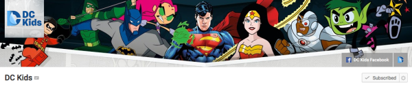 DC Kids YouTube Channel Graphic