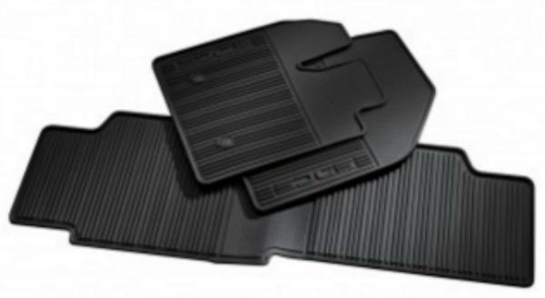 Ford All Weather Floor Mats Black Rubber