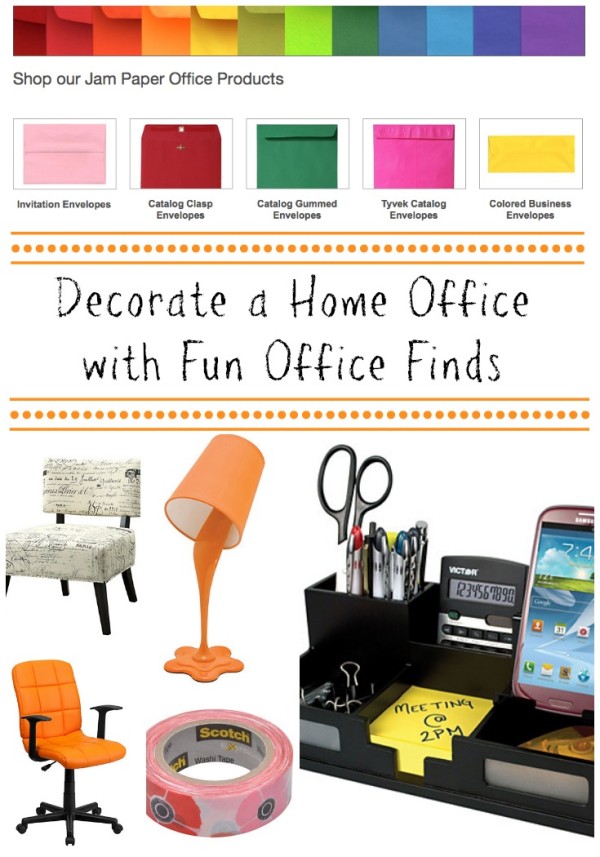 Decorate a home office with fun office finds from quill.com
