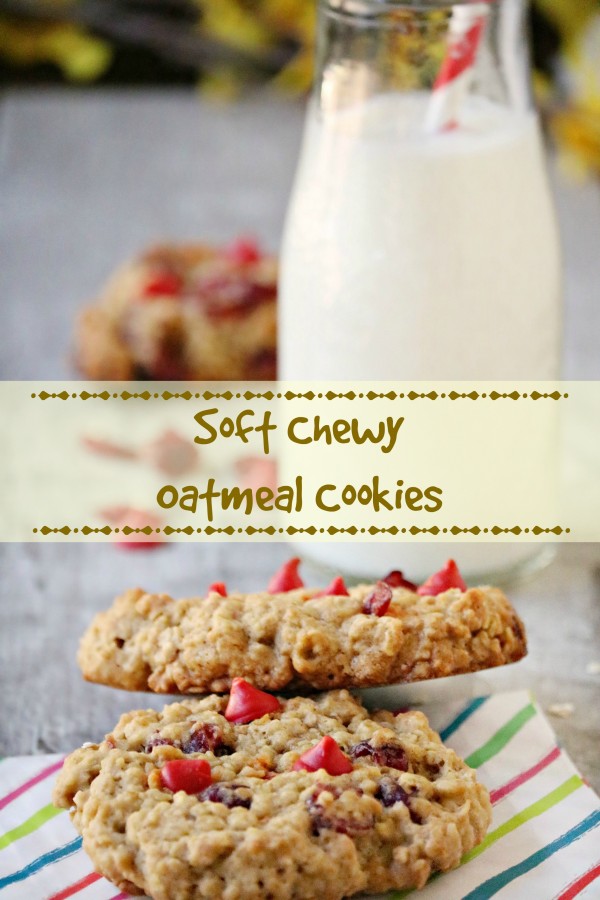 soft chewy oatmeal cookies recip
