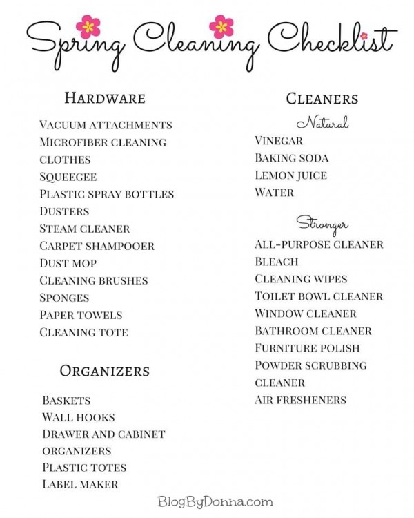 Spring cleaning checklist #SpringClean16
