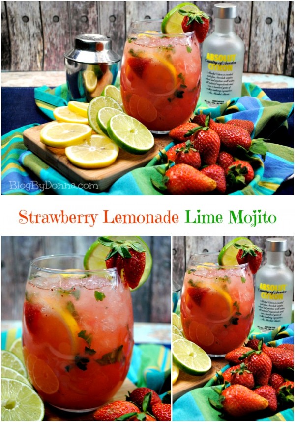 Strawberry Lemonade Lime Mojito Recipe