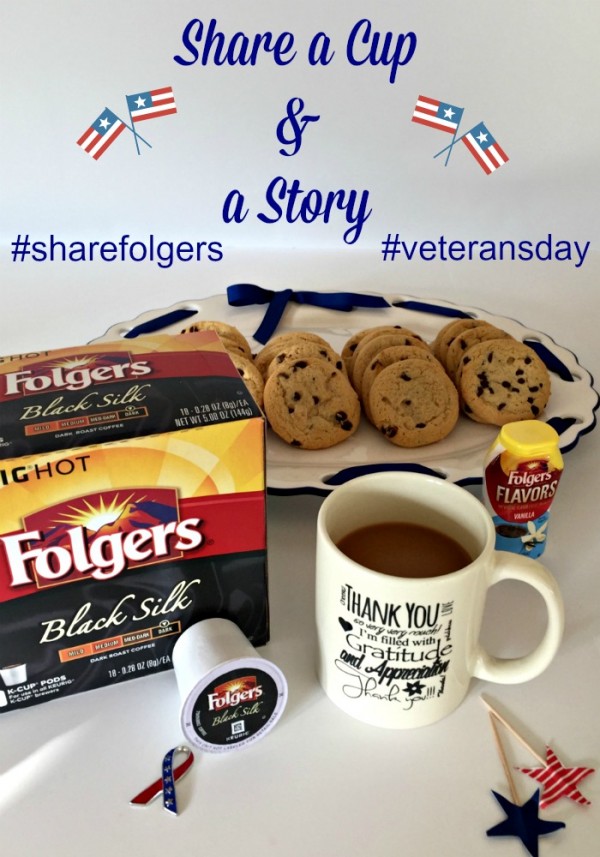 Share a cup of Folgers Coffee & a story with a Veteran this Veterans Day...