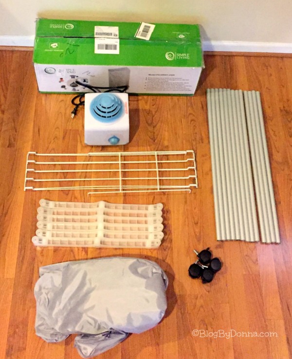 Save with the Simple Living Portable Clothes Dryer unboxed