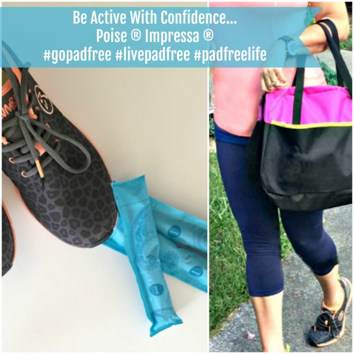 Be active with confidence with Poise Impressa and get cash back using Ibotta #gopadfree #livepadfree #padfreelife