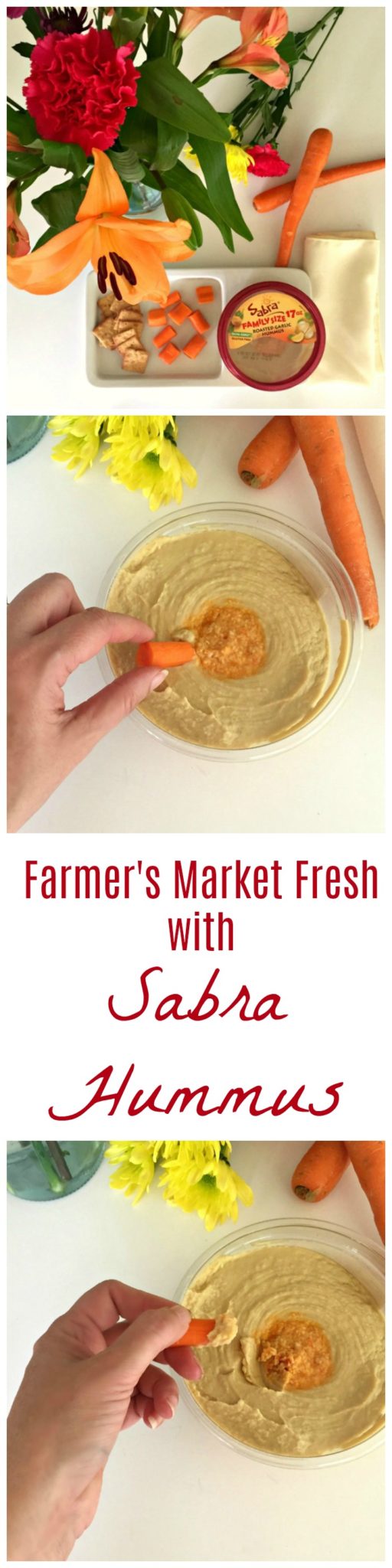 Sabra hummus with Farmer's Market Fresh vegetables #walmartfarmersmarket