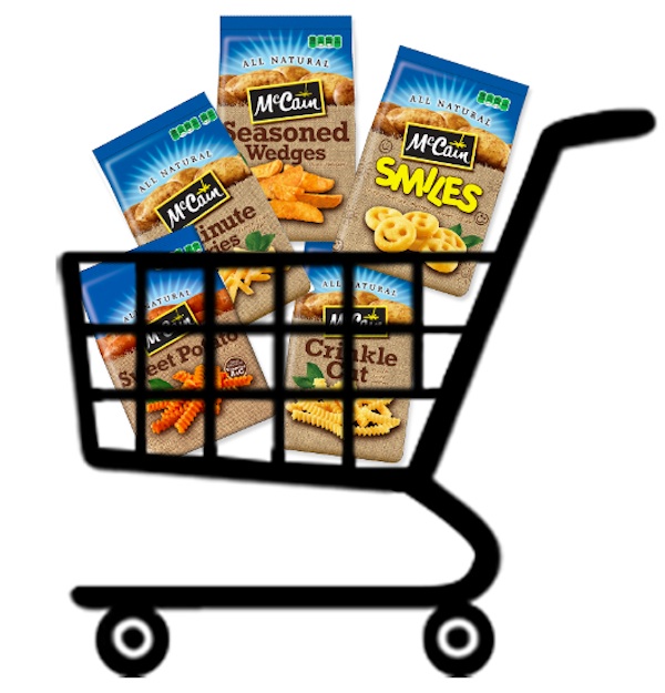 McCains Grocery Cart twitter party