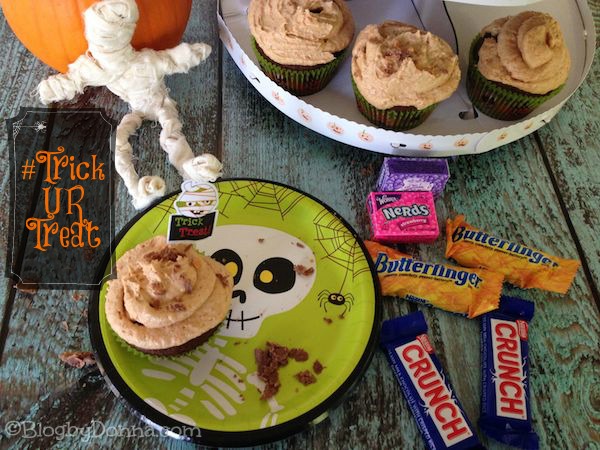 Butterfinger Cupcakes for Halloween Party TrickUrTreat cbias shop give