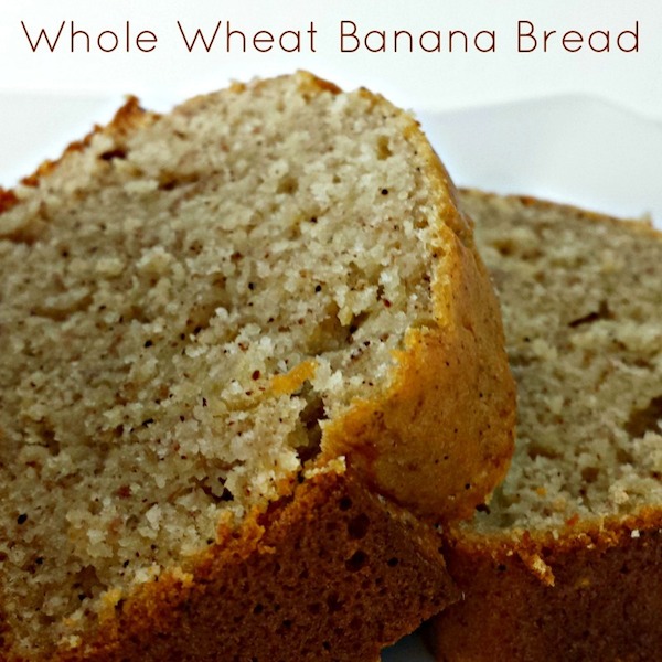 healthy whole wheat banana bread recipe