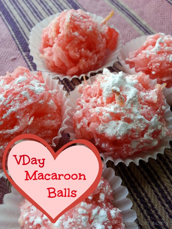 Valentine's Day Macaroon Balls #recipe