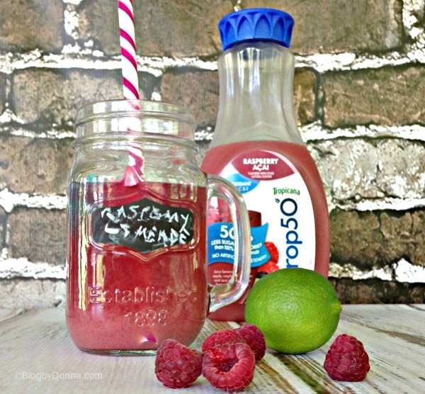 Trop50 Raspberry Acai Limeade recipe for girls' night in #girlsnightin