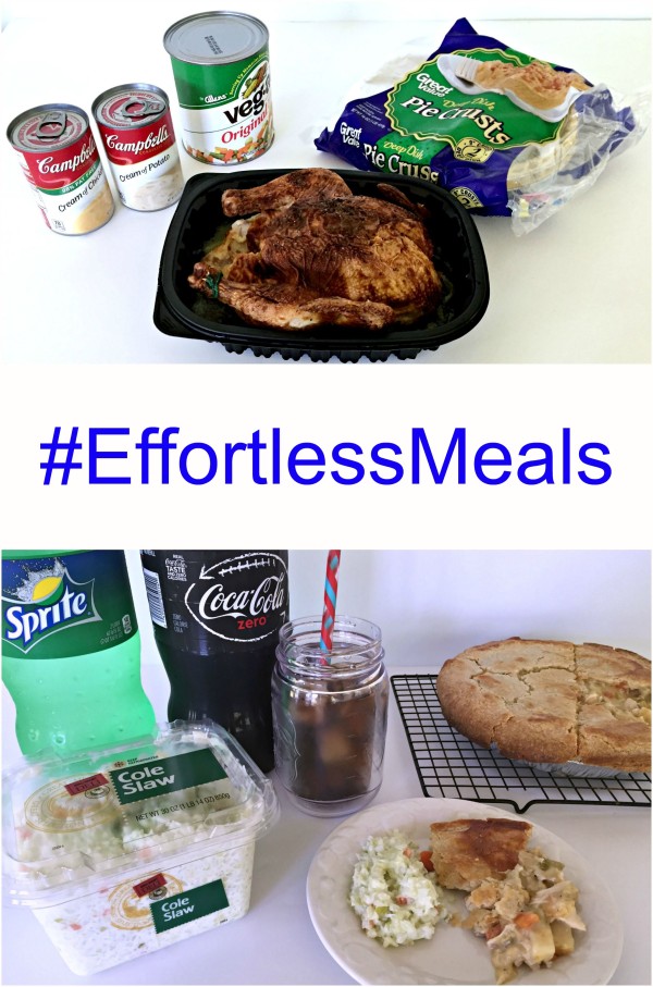 #effortlessmeals from Walmart Chicken pot pie