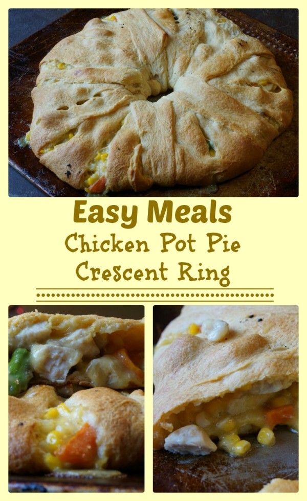 Chicken pot pie crescent rings for easy meals