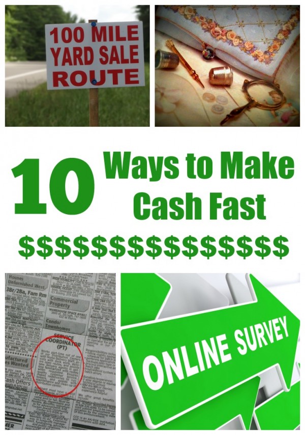ways to make cash fast