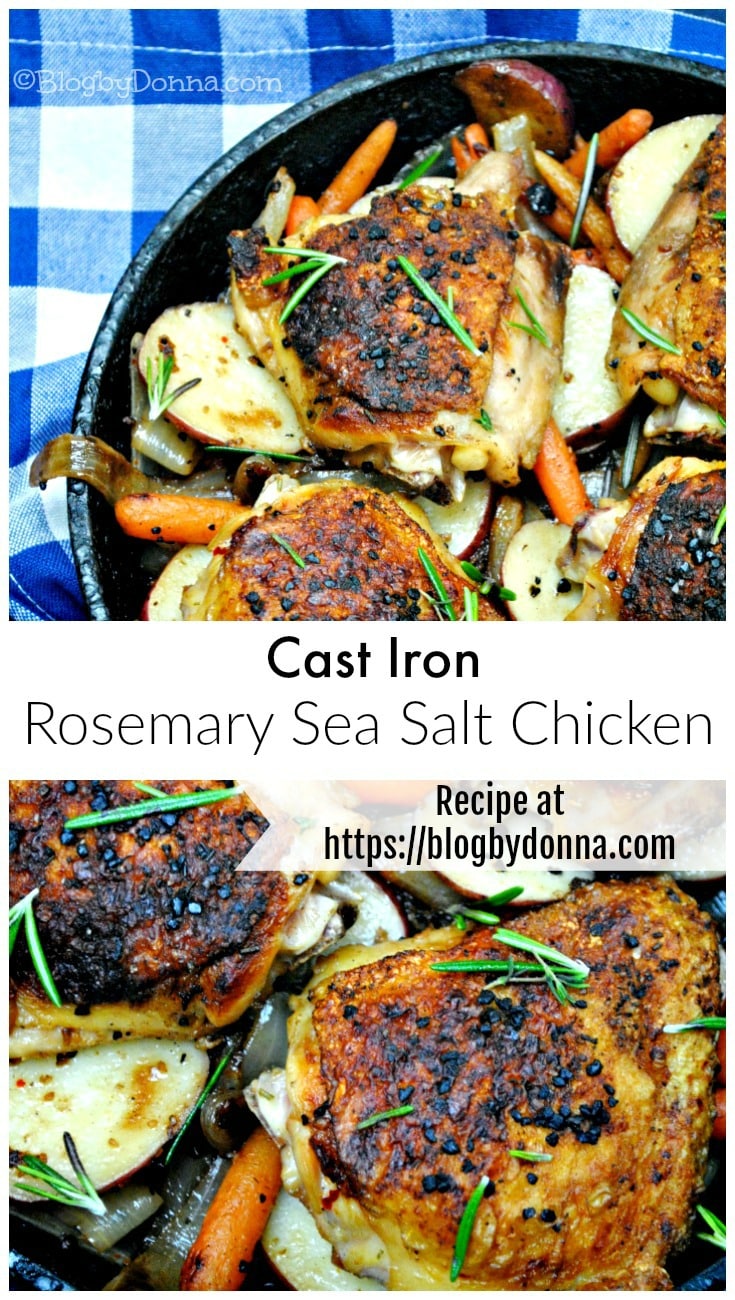 Cast iron Rosemary Sea Salt Chicken