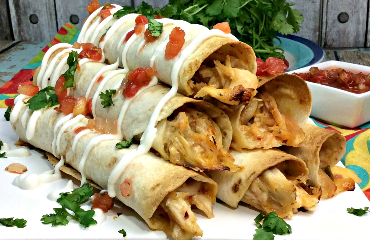 Chicken Salsa Taquitos recipe freeze ahead meal planning