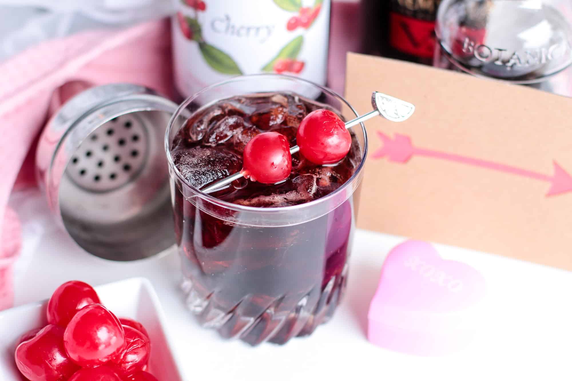 My Cherry Valentine - Cherry Brandy Cocktail with Cognac