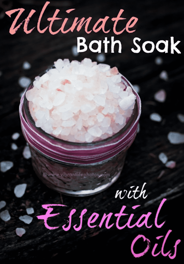 DIY beauty products - ultimate bath soak with essential oils