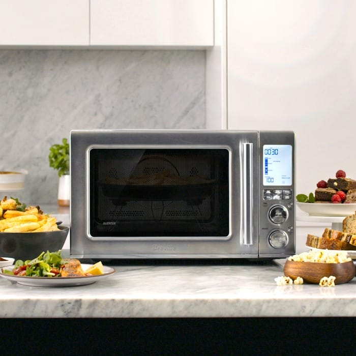The Breville Combi Wave microwave on kitchen counter