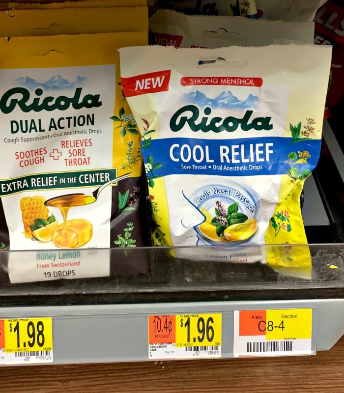 Ricola Cool Relief drops