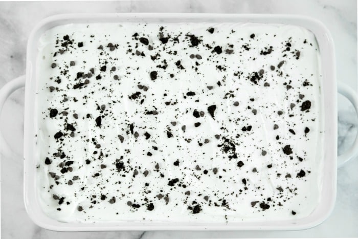 crushed oreo topping