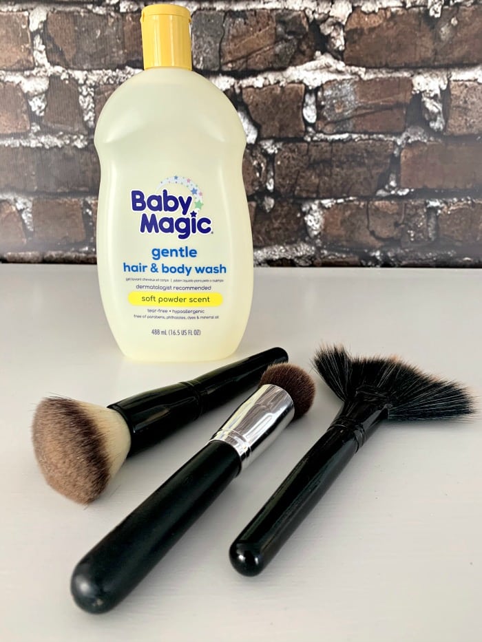 baby wash to clean makeup brushes
