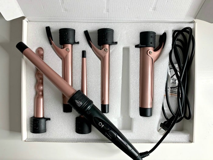 6-in-1 curling wand set
