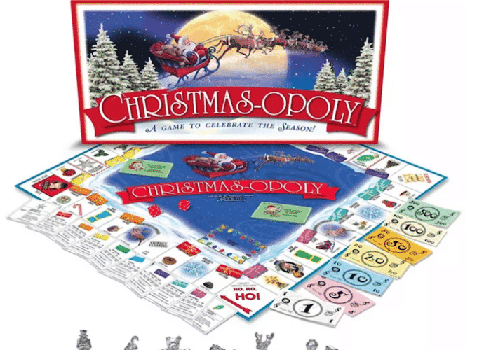 Christmas-opoly board game from macy's
