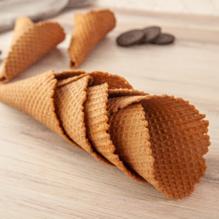easy homemade waffle cones
