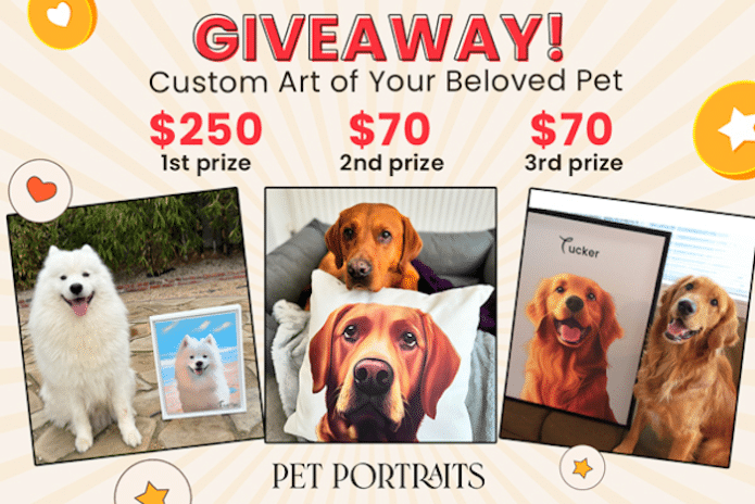 pet portrait giveaway